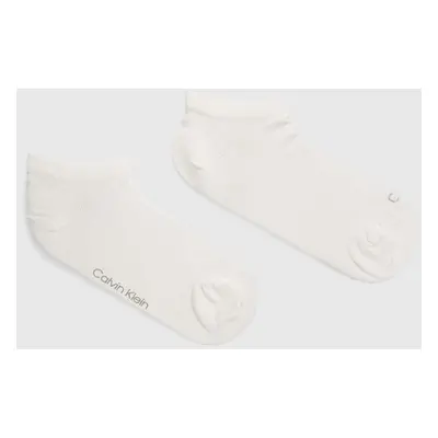 Ponožky Calvin Klein 2-pack dámské, bílá barva, 701226653