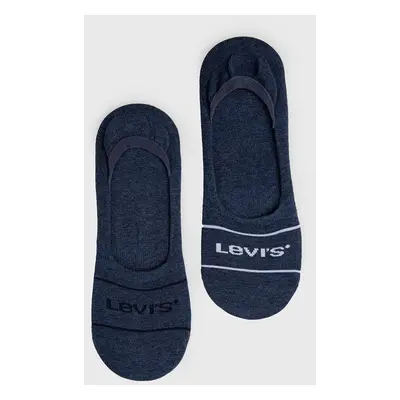 Ponožky Levi's ( 2-pak) pánské, tmavomodrá barva