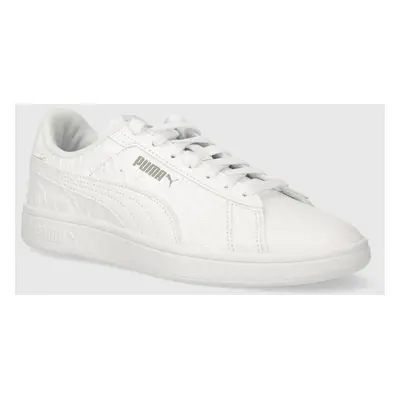 Sneakers boty Puma Smash 3.0 Superlogo bílá barva, 395090