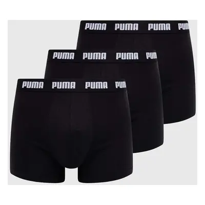 Boxerky Puma 3-pack pánské, černá barva, 938327