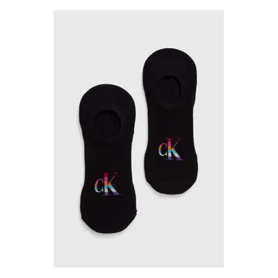 Ponožky Calvin Klein Jeans 2-pack pánské, černá barva, 701226671