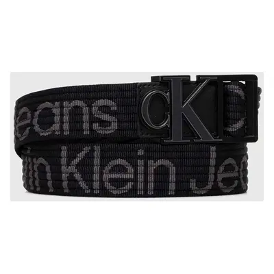 Pásek Calvin Klein Jeans pánský, černá barva, K50K511819