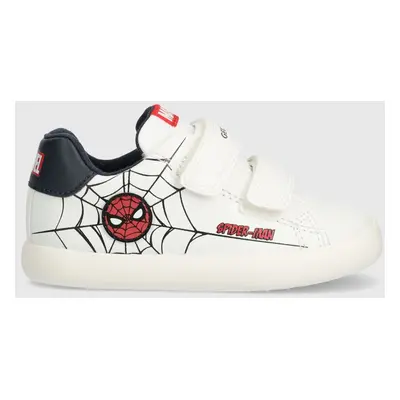 Dětské sneakers boty Geox x Marvel, Spider-Man bílá barva