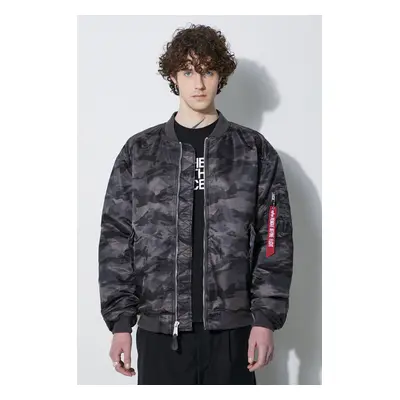 Bomber bunda Alpha Industries MA-1 CS Camo černá barva, přechodná