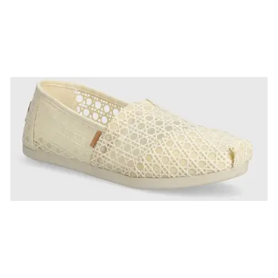 Espadrilky Toms Alpargata béžová barva, 10020662