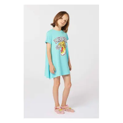 Dětské bavlněné šaty Kenzo Kids mini