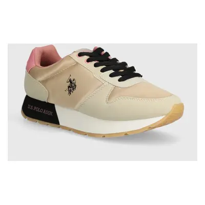 Sneakers boty U.S. Polo Assn. KITTY béžová barva, KITTY002W 4NH2