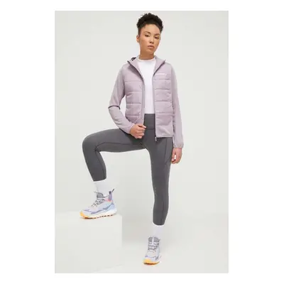 Sportovní bunda adidas TERREX Multi Hybrid fialová barva, IM8104