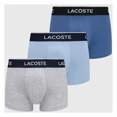 Boxerky Lacoste 3-pack pánské, tmavomodrá barva, 5H3389-NUA