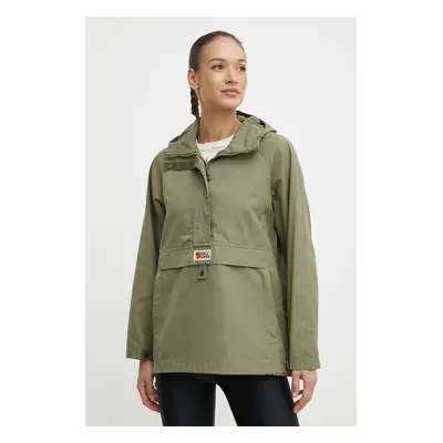 Bunda Fjallraven Vardag Anorak dámská, zelená barva, přechodná, F87009