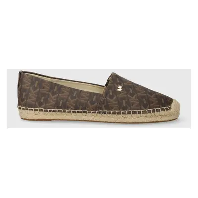 Espadrilky MICHAEL Michael Kors Kendrick hnědá barva, 40R4KNFP1B