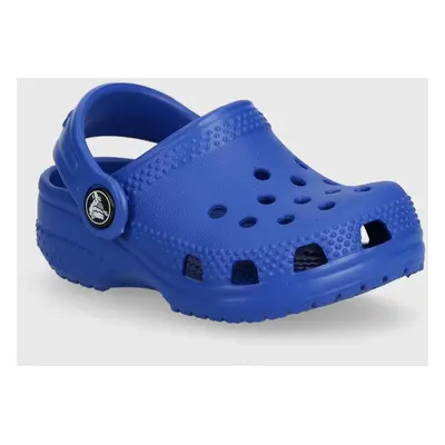 Dětské pantofle Crocs CROCS LITTLES tmavomodrá barva