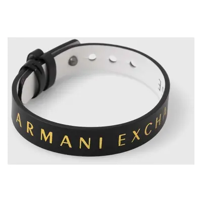 Oboustranný kožený náramek Armani Exchange