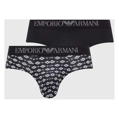 Spodní prádlo Emporio Armani Underwear 2-pack pánské, černá barva, 111733 4R504