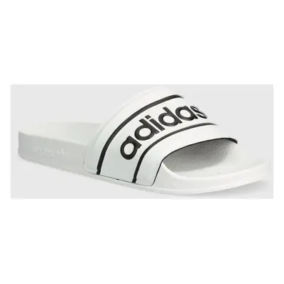 Pantofle adidas Originals ADILETTE dámské, bílá barva, ID5799