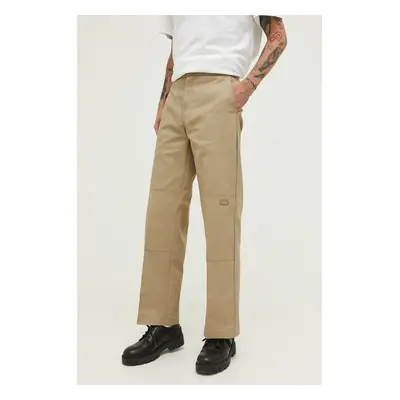 Kalhoty Dickies pánské, zelená barva, jednoduché, DK0A4XK3KHK1-KHAKI