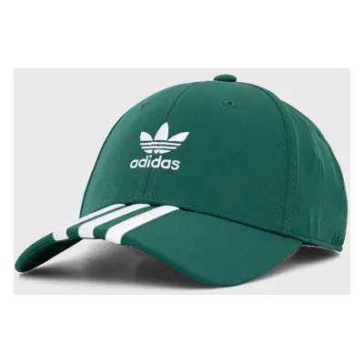 Kšiltovka adidas Originals zelená barva, s aplikací, IS1627