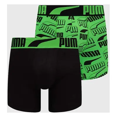 Boxerky Puma 2-pack pánské, zelená barva, 938307