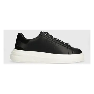 Kožené sneakers boty Guess ELBA černá barva, FMPVIB SUE12