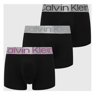 Boxerky Calvin Klein Underwear 3-pack pánské, černá barva, 000NB3074A