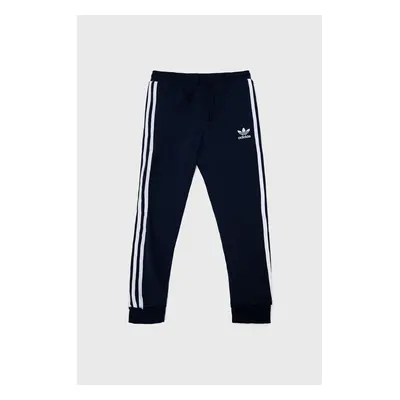 Dětské tepláky adidas Originals tmavomodrá barva, s aplikací