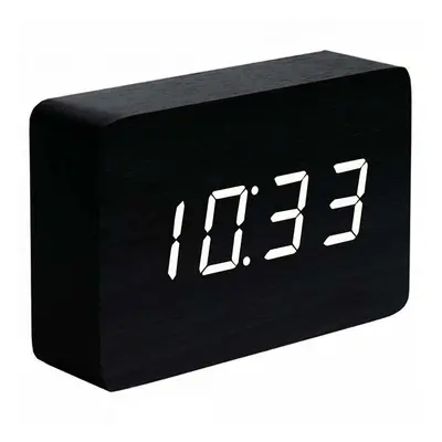 Stojací hodiny Gingko Design Brick Black Click Clock