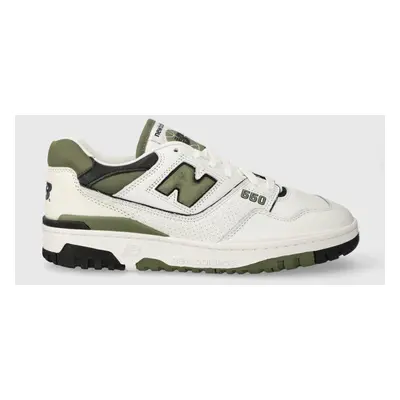 Kožené sneakers boty New Balance BB550DOB bílá barva, BB550DOB