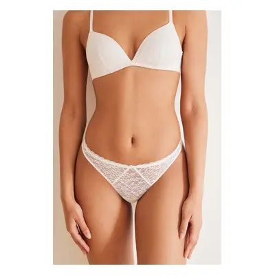 Tanga women'secret SPRING HELANKAS bílá barva, 4987305