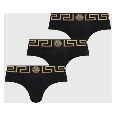 Spodní prádlo Versace 3-pack pánské, černá barva, AU10327 A232741