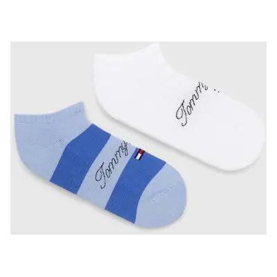 Ponožky Tommy Jeans 2-pack tyrkysová barva, 701227800