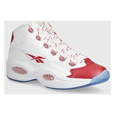 Sneakers boty Reebok Classic QUESTION MID bílá barva, 100074721