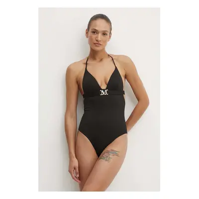 Jednodílné plavky Max Mara Beachwear černá barva, mírně vyztužený košík, 2416831069600