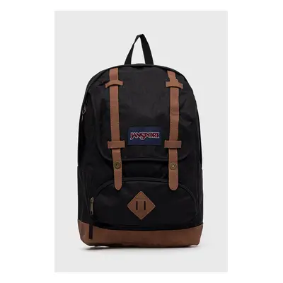 Batoh Jansport černá barva, velký, hladký