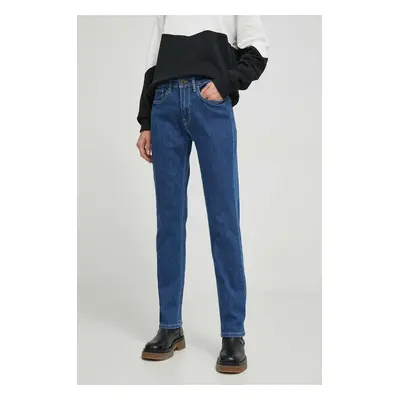 Džíny Pepe Jeans STRAIGHT JEANS HW dámské, high waist, PL204592GX7