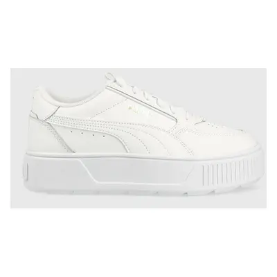 Kožené sneakers boty Puma Karmen Rebelle bílá barva, 387212