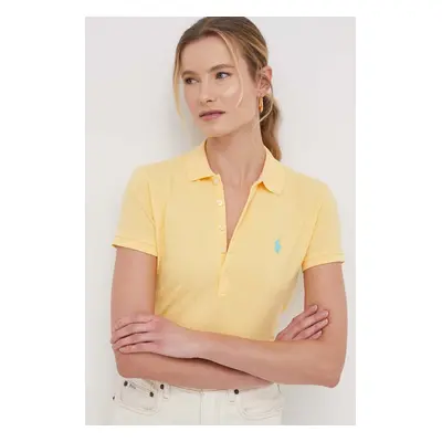 Polo tričko Ralph Lauren žlutá barva, 211870245