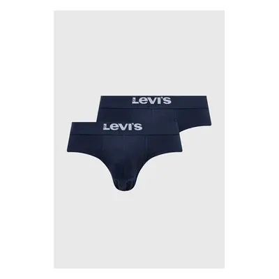 Spodní prádlo Levi's 2-pack pánské, tmavomodrá barva