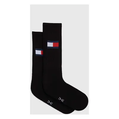 Ponožky Tommy Jeans 2-pack černá barva, 701228222