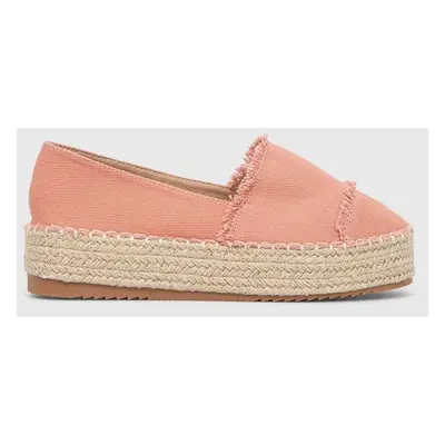 Espadrilky Answear Lab růžová barva, na platformě