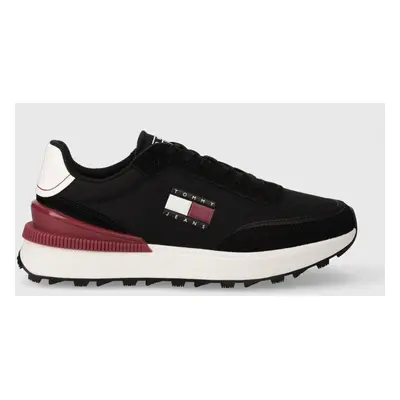 Sneakers boty Tommy Jeans TJM TECHNICAL RUNNER černá barva, EM0EM01265