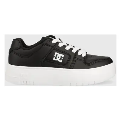 Kožené sneakers boty DC Manteca černá barva, ADJS100156