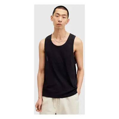 Bavlněný top AllSaints KENDRICK VEST černá barva, M005JA