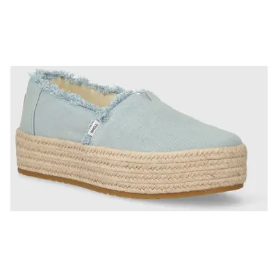 Espadrilky Toms Valencia na platformě, 10019798