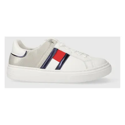 Dětské sneakers boty Tommy Hilfiger bílá barva