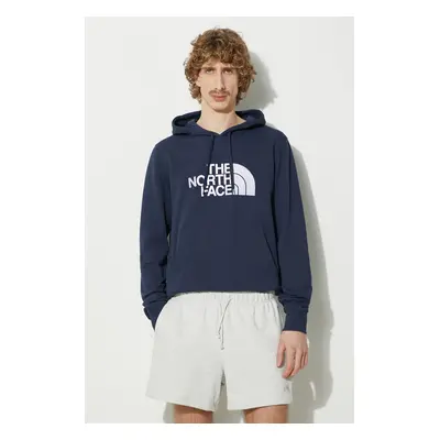 Bavlněná mikina The North Face M Light Drew Peak Pullover Hoodie pánská, tmavomodrá barva, s kap