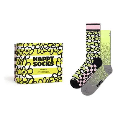 Ponožky Happy Socks Gift Box Party 2-pack žlutá barva