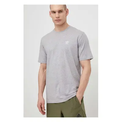 Bavlněné tričko adidas Originals Essential Tee šedá barva, IR9692