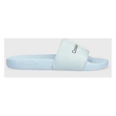 Pantofle Calvin Klein Jeans SLIDE MONOGRAM CO dámské, YW0YW00103