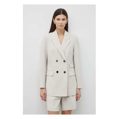 Sako Bruuns Bazaar BrassicaBBLinda blazer béžová barva, BBW3307