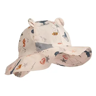 Dětská bavlněná čepice Liewood Amelia Printed Sun Hat With Ears